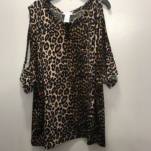 Cheetah print blouse